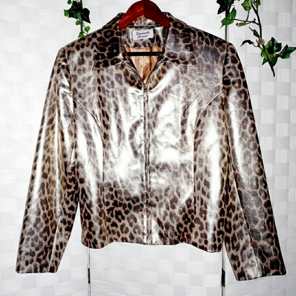 Giancarlo Ferrari Leopard Print Blazer Jacket - Picture 3 of 16